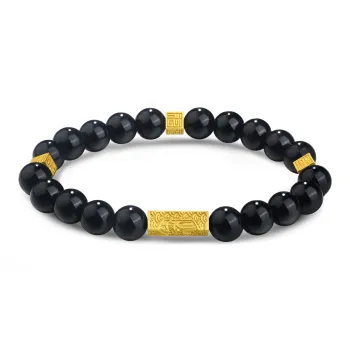 Lao Feng Xiang Obsidian Jade Bracelets Unisex