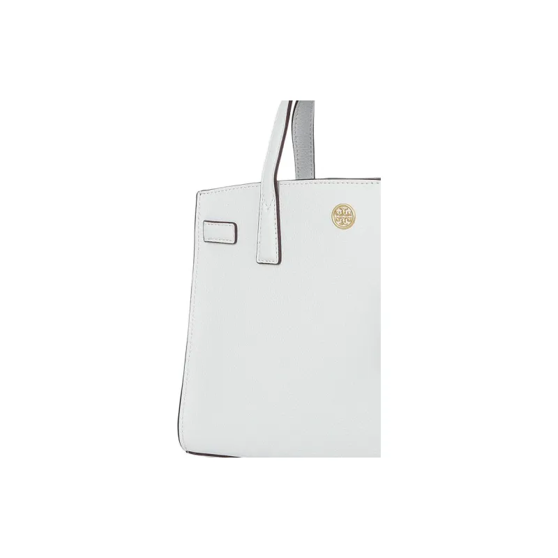 TORY BURCH Walker Leather Briefcase, Shoulder Bag, Crossbody Bag, Handbag Trumpets Women's White-4