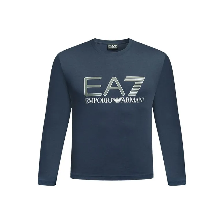 EMPORIO ARMANI T Shirts Men Navy-0