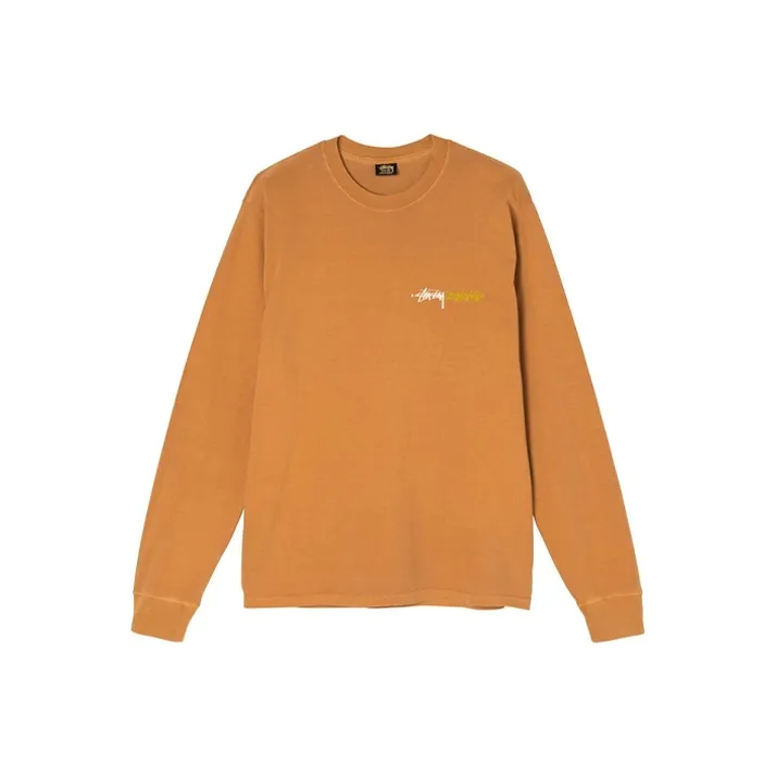 Stussy Positive Vibration Pigment Dyed L/S T shirt-4