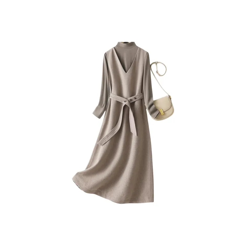 IHIMI Sleeveless Dress Women's Oat-1