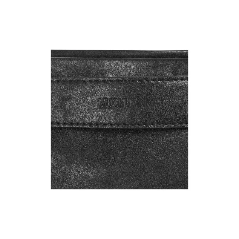 Kikawa Card Synthetic Leather Shoulder Bag, Crossbody Bag Medium Size Women's Black/Grape Purple-8