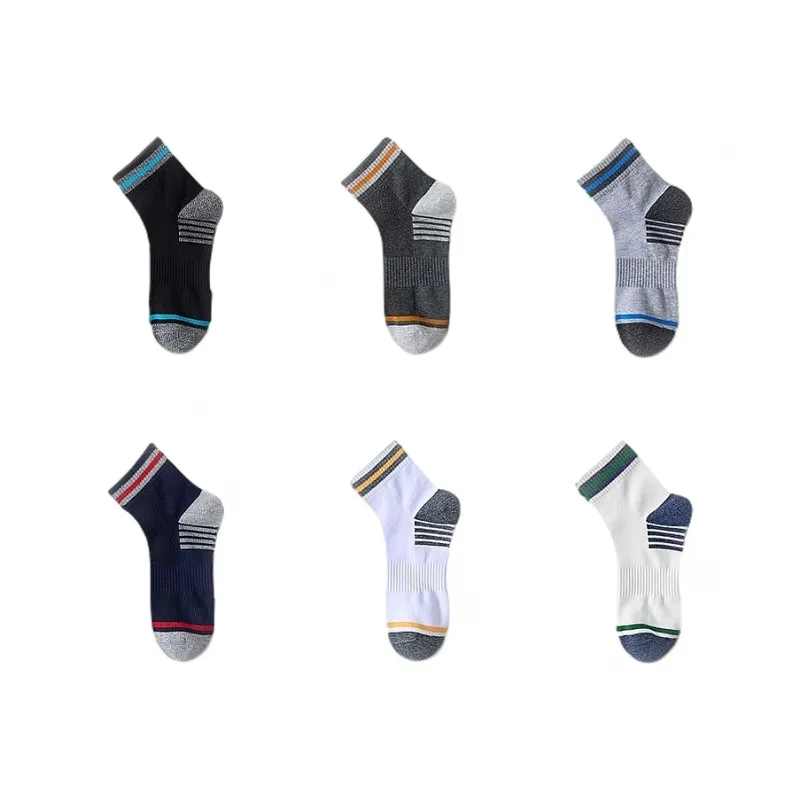 H YXIANG Mid Calf Socks Unisex 6 Pack-0
