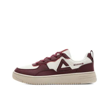 PEAK Slip Resistant Cushioning Wear Resistant Lightweight Low Top Skateboard Shoes Women's Malva Red