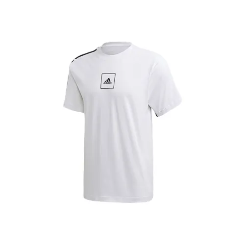 Adidas Set in Sleeve T Shirt Men's White