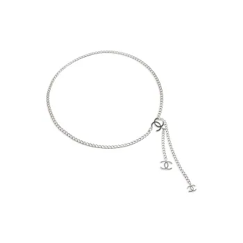 CHANEL Metal Waist Chains Women's Silver 