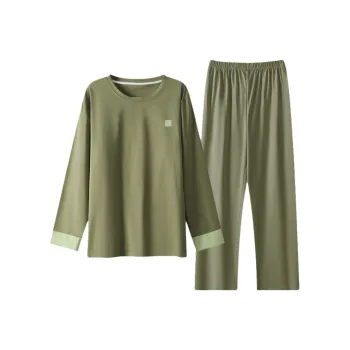 ZAO FU NIAO Pajama Set Men's Dark Green