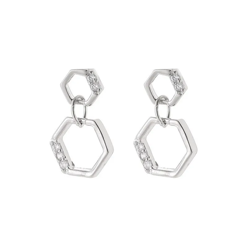 QIANFANGDAHUANGYE Alloy Earrings Women's-0