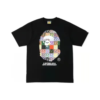 A BATHING APE 28th Anniversary Ape Head Tee