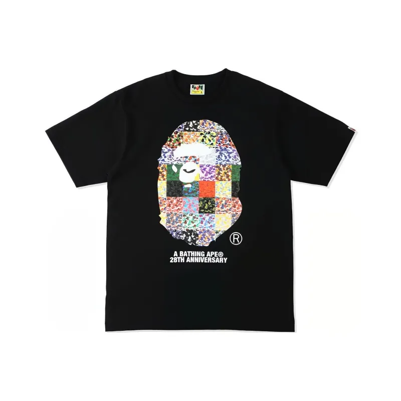 Bape 28th Anniversary Ape Head Tee-2