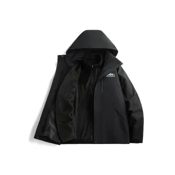 Yiwen Water Resistant Windproof Breathable Warm Windbreaker Jacket Unisex
