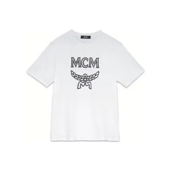 MCM Logo GROUP T-Shirt Men's White