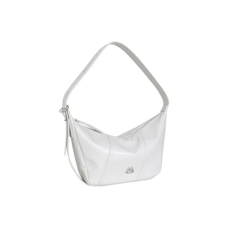 Kikawa Card Synthetic Leather Tote Bag, Shopping Bag, Shoulder Bag Medium Size Women's Gray White-3