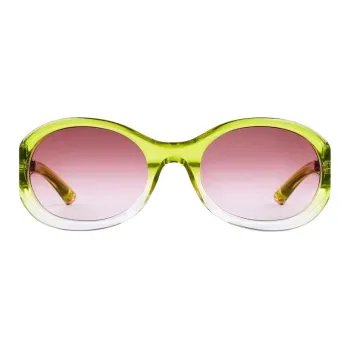 GUCCI Acetate Round Sunglasses Women's Fluorescent Color