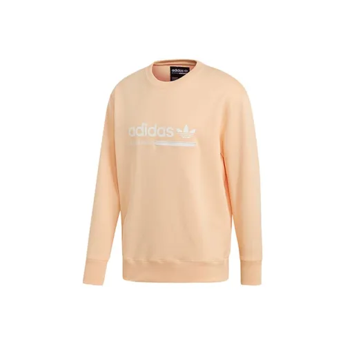 Adidas Originals Kaval Crew Sweatshirts Men Glossy Finish Orange