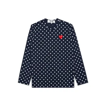 Comme Des Garcons Play Polka Dot L/S T shirt