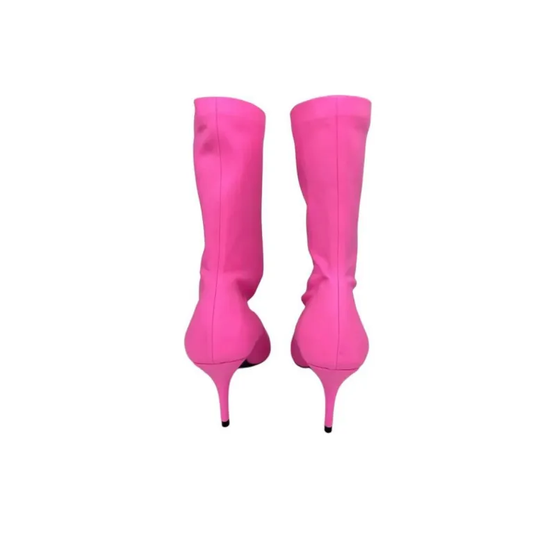 Balenciaga Knife Ankle Boots 8cm Women's Pink-4