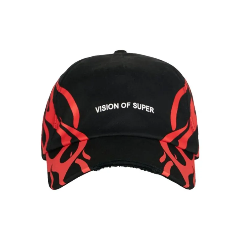 Vision Of Super Cotton Baseball Caps Men's Black/Red-1