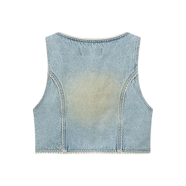 CHUU Vest Women's Light Denim Blue-1