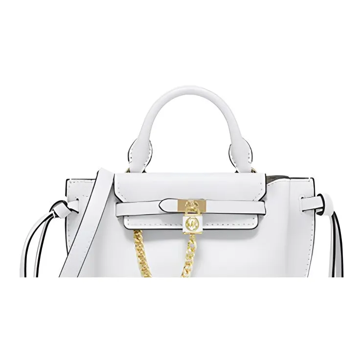 MICHAEL KORS Hamilton Legacy Cow Leather Dumpling Bag Handbag Shoulder Bag Crossbody Bag Extra Small Women's White-2