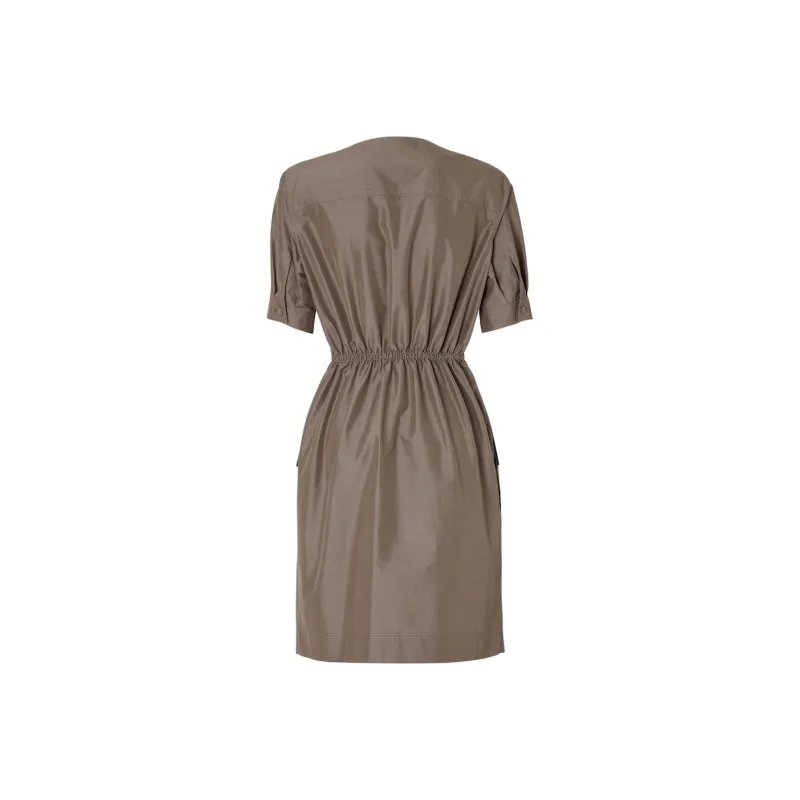 FENDI SS25 Short Sleeved Dresses Women's Brown-1