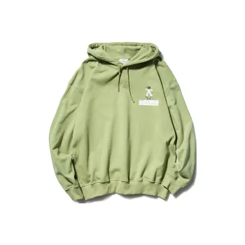 ROARINGWILD Hooded Sweatshirt Unisex Gray Green
