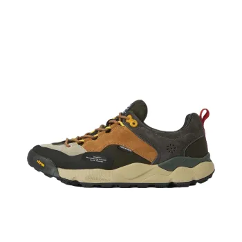 FLOWER MOUNTAIN x BARBOUR Back Country Uni Mid Top Casual Shoes Unisex Brown