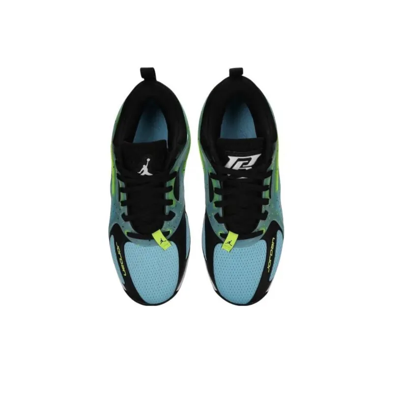 Jordan Heir Collection Anti Slip Wear Resistant Low Top Basketball Shoes Men's Blue Black-2
