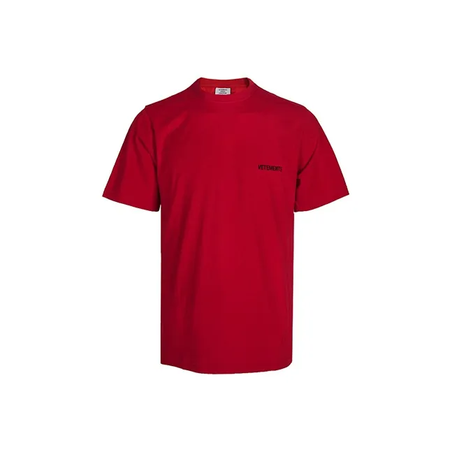 Vetements T Shirts Unisex Red-0