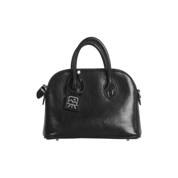 Kikawa Card PU Dome Bag, One Shoulder Handbag Small Size Women's Black