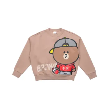 Line Friends X LINING Sweatshirts Unisex Khaki