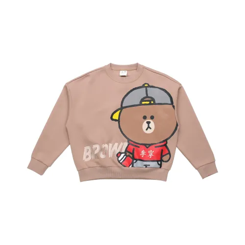 Line Friends X LINING Sweatshirts Unisex Khaki