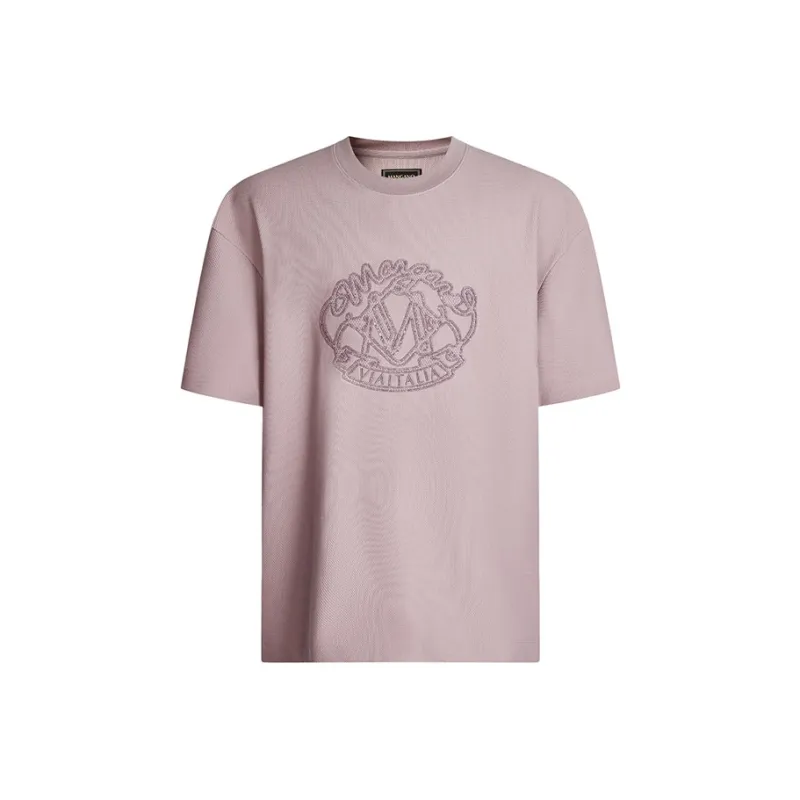 MANGANO T Shirts Men Pink Brand Shopping Bag Included-0