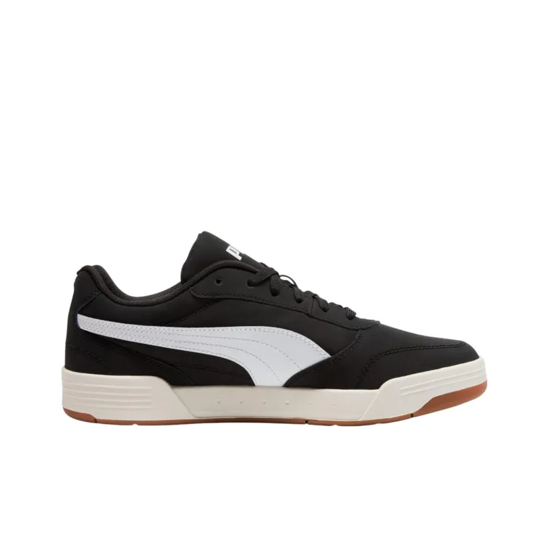 PUMA C Skate Anti Slip Wear Resistant Low Top Skateboard Shoes Men's Black White-1