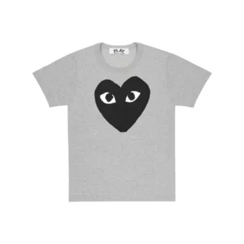 CDG Play T Shirts Men Gray