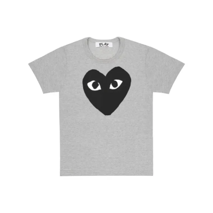 CDG Play T Shirts Men Gray-0