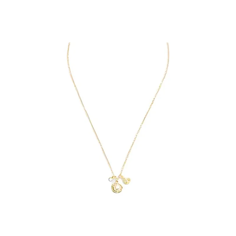 COACH Glass Necklaces Women's Gold-0