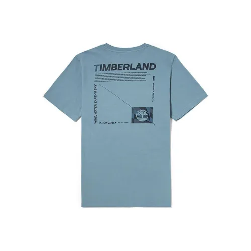 Timberland T-Shirts Men Medium Blue