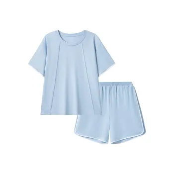 Shuya Pajama Set Women's Light Blue