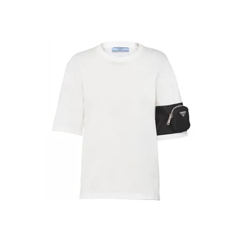 PRADA T Shirts Unisex White