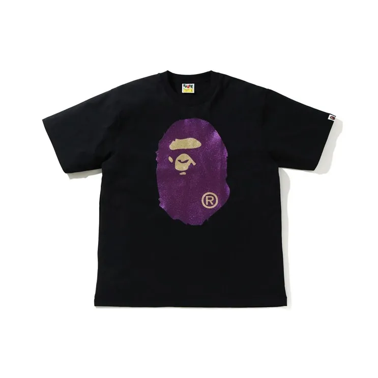Bape Glitter Big Ape Head Tee-2