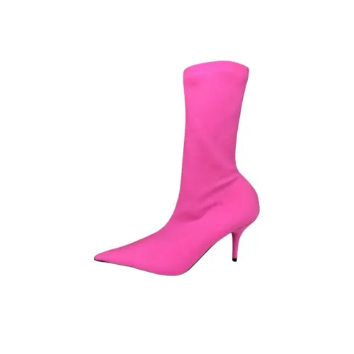 Balenciaga Knife Ankle Boots 8cm Women's Pink