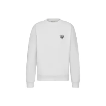 Stussy X DIOR Quarterly New Products Sweatshirts Unisex White