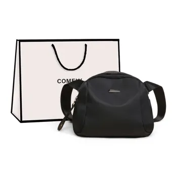 COMELY Fabric Travel Bag Sling Bag Fanny Pack Dome Bag Regular Women's Black