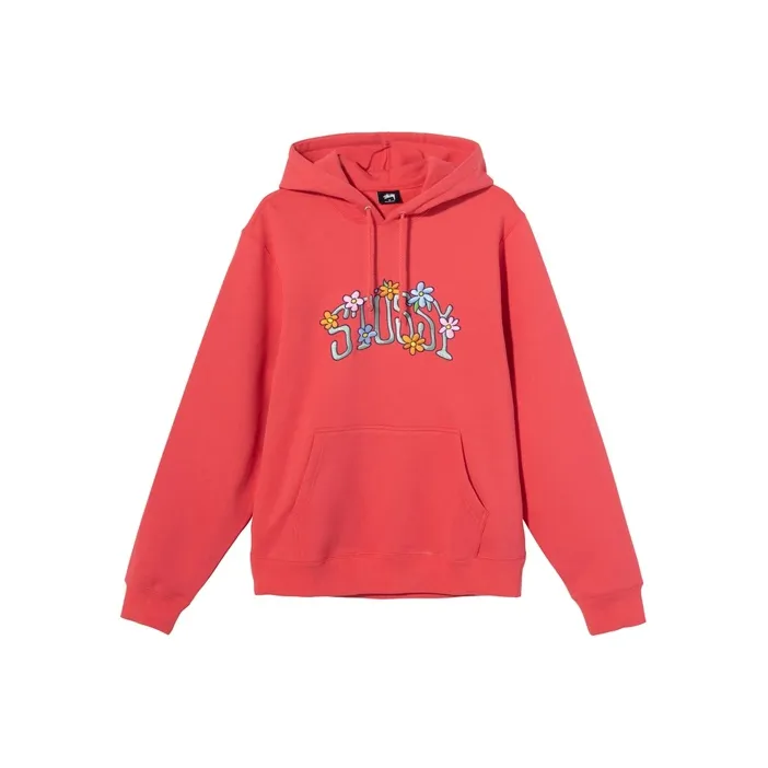 Stussy Collegiate Floral Applique Hoodie-0