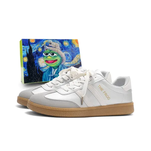 Pepe The Frog Low Top Skateboard Shoes Unisex