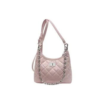 TTaG．baG PU Shoulder Bag Women's Blue/Pink