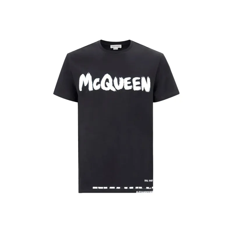 Alexander McQueen Logo Printed Crewneck T Shirt-0