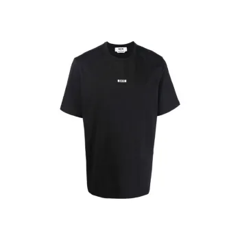 MSGM Logo Printed Crewneck T Shirt