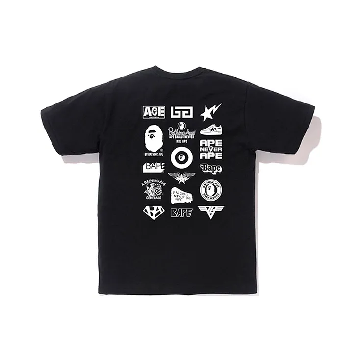 Bape Bicolor Multi Logo Tee-0